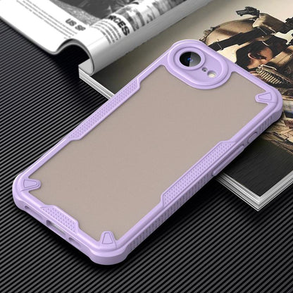 For iPhone 16e Armor Glaze PC Hybrid TPU Phone Case(Purple) - iPhone 16e Cases by buy2fix | Online Shopping UK | buy2fix