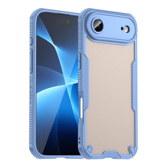 For iPhone Air Armor Glaze PC Hybrid TPU Phone Case(Blue) - iPhone Air Cases by buy2fix | Online Shopping UK | buy2fix