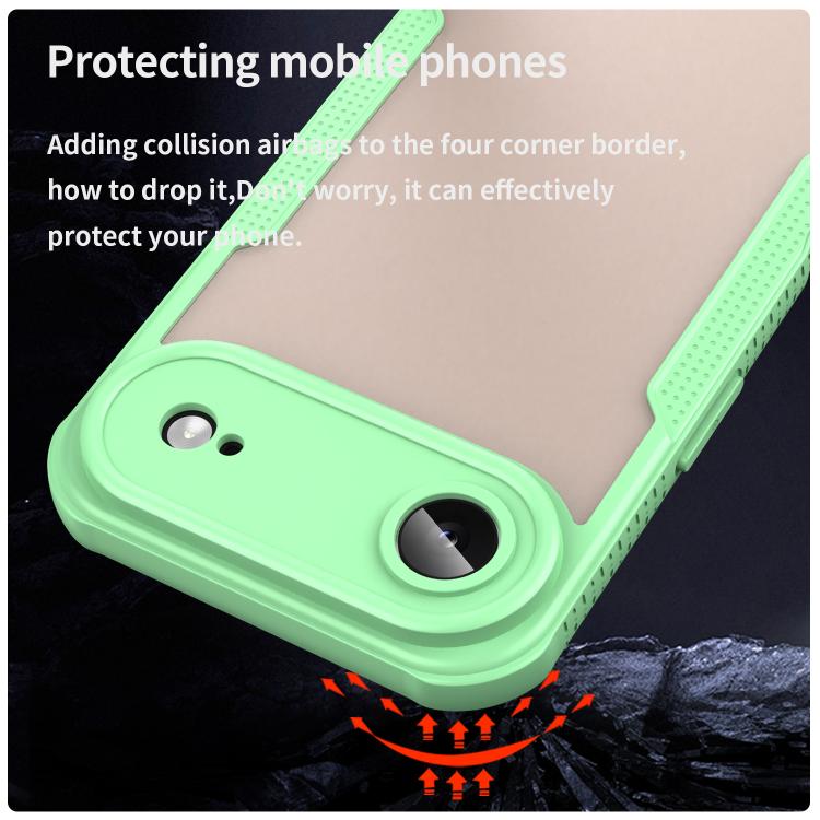 For iPhone Air Armor Glaze PC Hybrid TPU Phone Case(Green) - iPhone Air Cases by buy2fix | Online Shopping UK | buy2fix