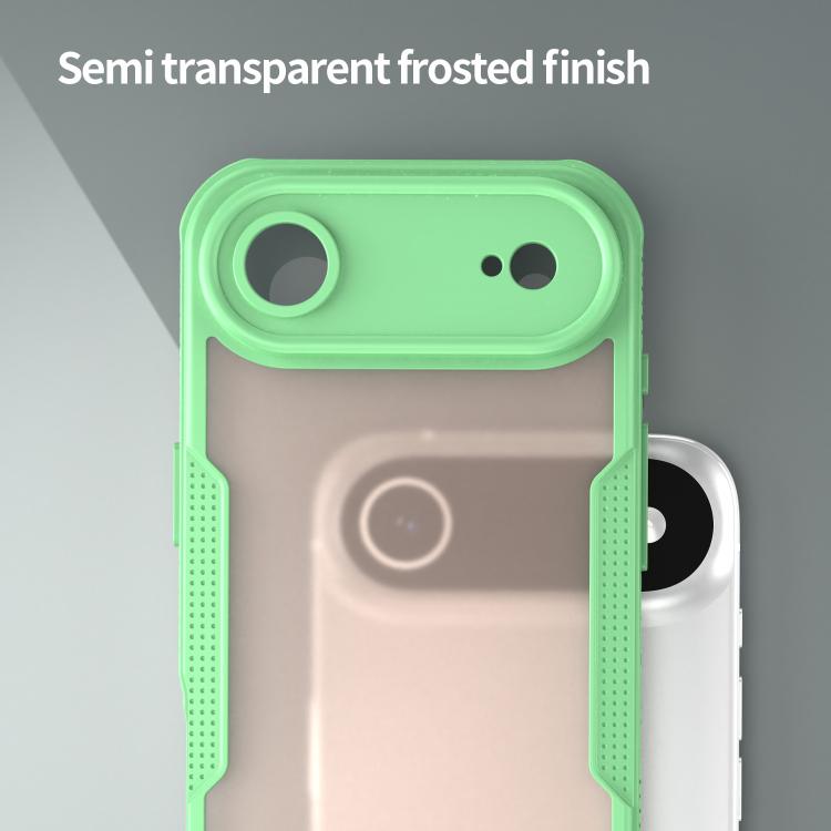 For iPhone Air Armor Glaze PC Hybrid TPU Phone Case(Green) - iPhone Air Cases by buy2fix | Online Shopping UK | buy2fix