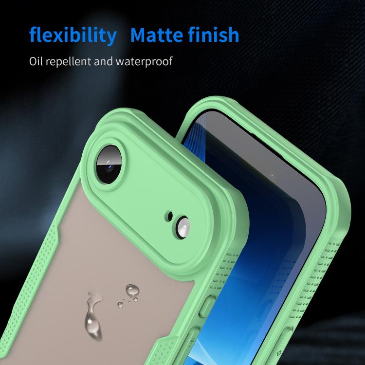 For iPhone Air Armor Glaze PC Hybrid TPU Phone Case(Green) - iPhone Air Cases by buy2fix | Online Shopping UK | buy2fix