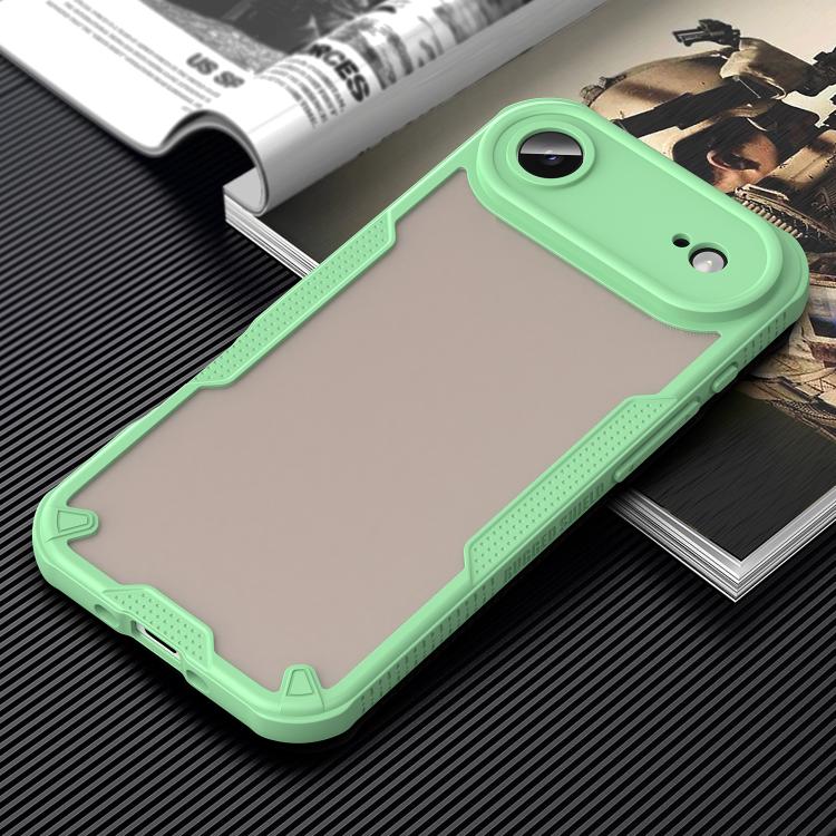 For iPhone Air Armor Glaze PC Hybrid TPU Phone Case(Green) - iPhone Air Cases by buy2fix | Online Shopping UK | buy2fix