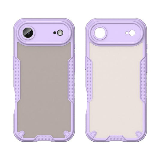 For iPhone Air Armor Glaze PC Hybrid TPU Phone Case(Purple) - iPhone Air Cases by buy2fix | Online Shopping UK | buy2fix