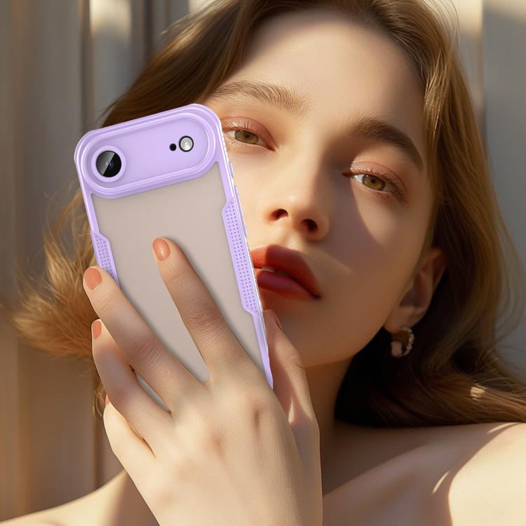 For iPhone Air Armor Glaze PC Hybrid TPU Phone Case(Purple) - iPhone Air Cases by buy2fix | Online Shopping UK | buy2fix