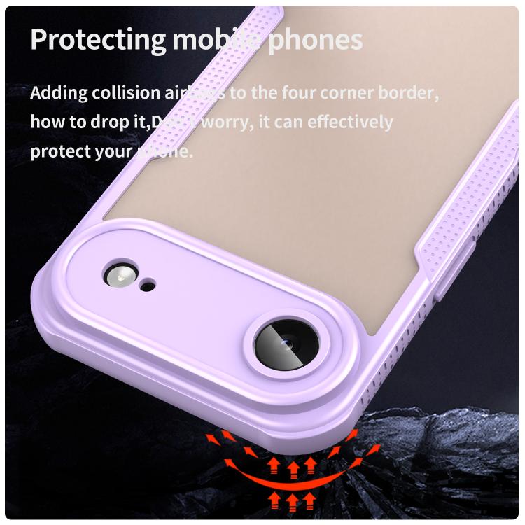 For iPhone Air Armor Glaze PC Hybrid TPU Phone Case(Purple) - iPhone Air Cases by buy2fix | Online Shopping UK | buy2fix
