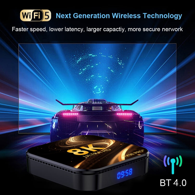 TX98 Pro+ 8K UHD Android 13 Smart TV Box with Remote Control, 2GB+16GB, RK3528 Quad-Core(AU Plug) - Others by buy2fix | Online Shopping UK | buy2fix