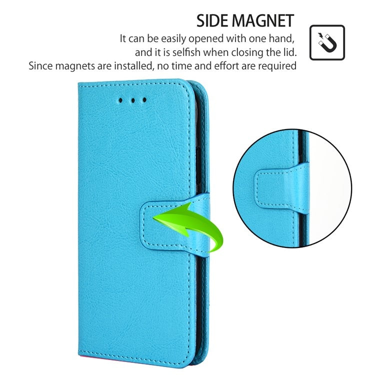 For iPhone 16 Pro Max Crystal Texture Leather Phone Case(Sky Blue) by buy2fix