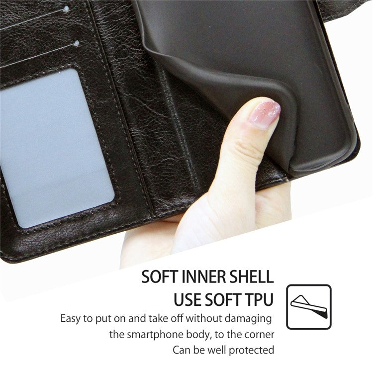 For iPhone 16 Pro Max Crystal Texture Leather Phone Case(Black) by buy2fix