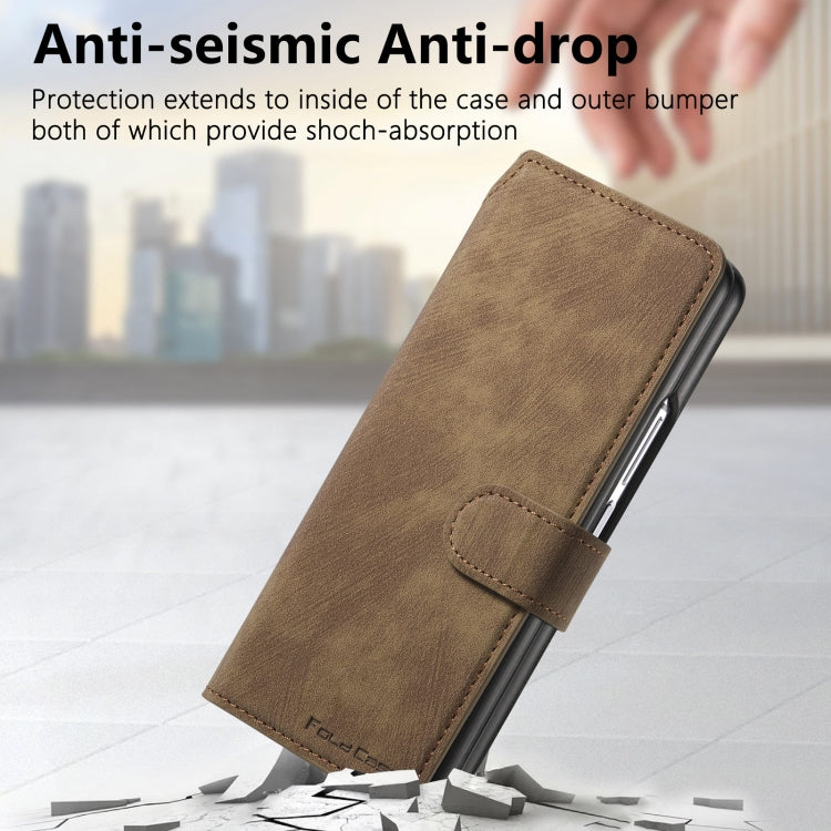 For Samsung Galaxy Z Fold6 CaseNeo MagSafe RFID Anti-theft Retro Leather Phone Case(Brown) - Galaxy Z Fold6 5G Cases by CaseNeo | Online Shopping UK | buy2fix