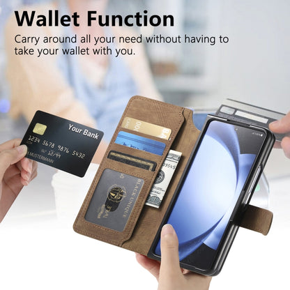 For Samsung Galaxy Z Fold6 CaseNeo MagSafe RFID Anti-theft Retro Leather Phone Case(Brown) - Galaxy Z Fold6 5G Cases by CaseNeo | Online Shopping UK | buy2fix