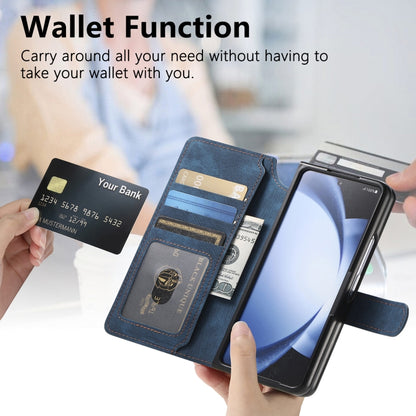 For Samsung Galaxy Z Fold6 CaseNeo MagSafe RFID Anti-theft Retro Leather Phone Case(Blue) - Galaxy Z Fold6 5G Cases by CaseNeo | Online Shopping UK | buy2fix
