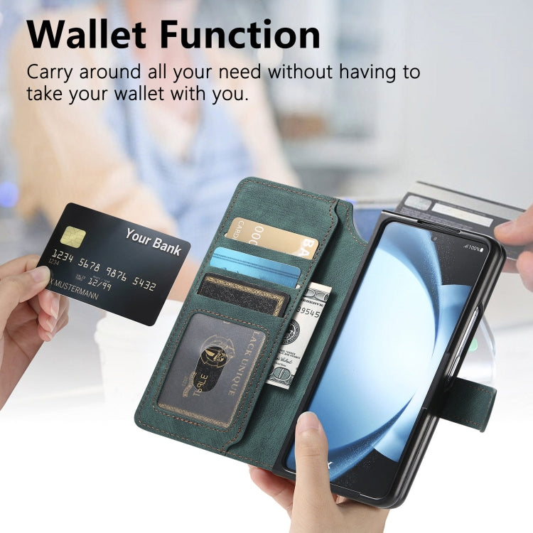 For Samsung Galaxy Z Fold6 CaseNeo MagSafe RFID Anti-theft Retro Leather Phone Case(Green) - Galaxy Z Fold6 5G Cases by CaseNeo | Online Shopping UK | buy2fix