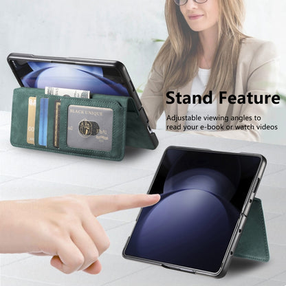 For Samsung Galaxy Z Fold6 CaseNeo MagSafe RFID Anti-theft Retro Leather Phone Case(Green) - Galaxy Z Fold6 5G Cases by CaseNeo | Online Shopping UK | buy2fix