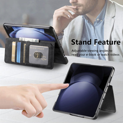 For Samsung Galaxy Z Fold5 CaseNeo MagSafe RFID Anti-theft Retro Leather Phone Case(Black) - Galaxy Z Fold5 Cases by CaseNeo | Online Shopping UK | buy2fix