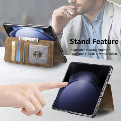 For Samsung Galaxy Z Fold5 CaseNeo MagSafe RFID Anti-theft Retro Leather Phone Case(Brown) - Galaxy Z Fold5 Cases by CaseNeo | Online Shopping UK | buy2fix