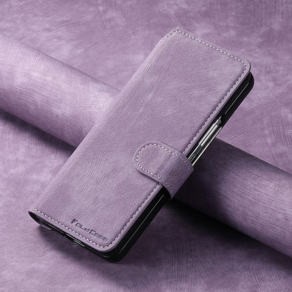 For Samsung Galaxy Z Fold5 CaseNeo MagSafe RFID Anti-theft Retro Leather Phone Case(Purple) - Galaxy Z Fold5 Cases by CaseNeo | Online Shopping UK | buy2fix