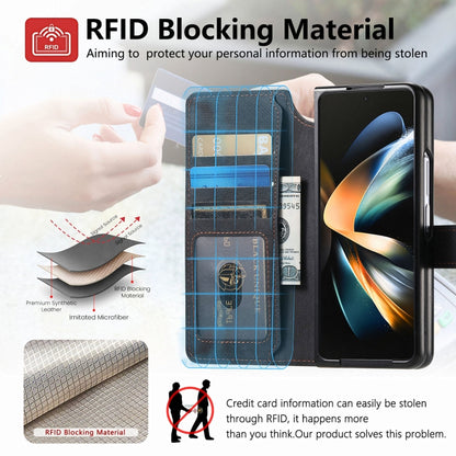 For Samsung Galaxy Z Fold4 CaseNeo MagSafe RFID Anti-theft Retro Leather Phone Case(Black) - Galaxy Z Fold4 5G Cases by CaseNeo | Online Shopping UK | buy2fix