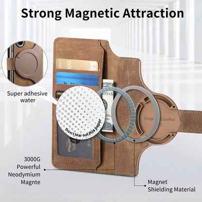 For Samsung Galaxy Z Fold4 CaseNeo MagSafe RFID Anti-theft Retro Leather Phone Case(Brown) - Galaxy Z Fold4 5G Cases by CaseNeo | Online Shopping UK | buy2fix