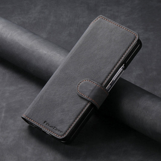 For Samsung Galaxy Z Fold3 CaseNeo MagSafe RFID Anti-theft Retro Leather Phone Case(Black) - Galaxy Phone Cases by CaseNeo | Online Shopping UK | buy2fix