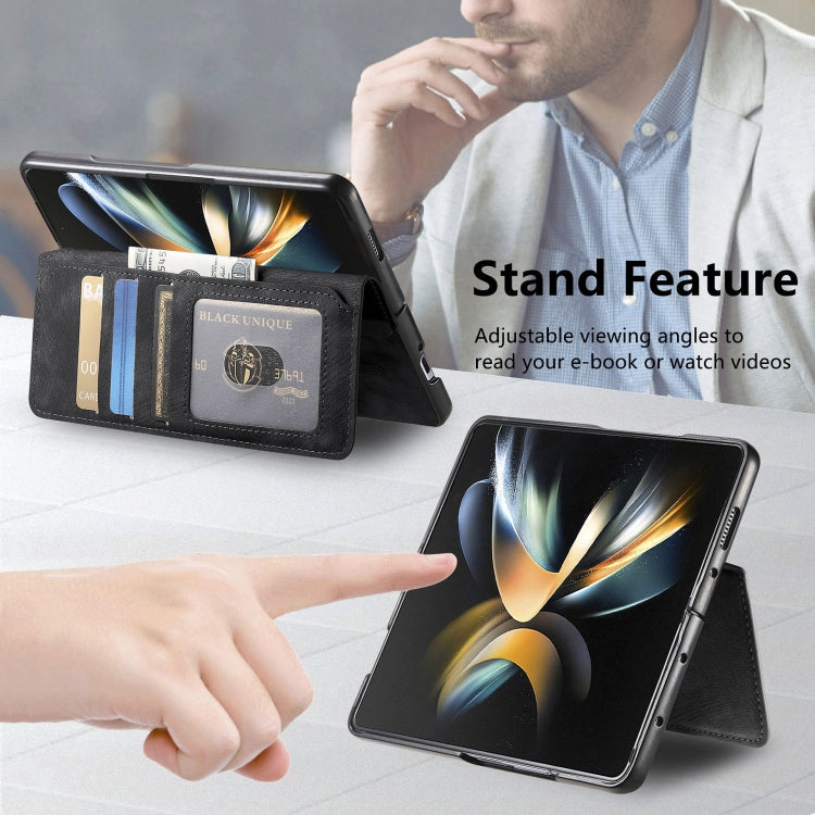 For Samsung Galaxy Z Fold3 CaseNeo MagSafe RFID Anti-theft Retro Leather Phone Case(Black) - Galaxy Phone Cases by CaseNeo | Online Shopping UK | buy2fix