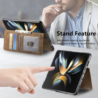 For Samsung Galaxy Z Fold3 CaseNeo MagSafe RFID Anti-theft Retro Leather Phone Case(Brown) - Galaxy Phone Cases by CaseNeo | Online Shopping UK | buy2fix
