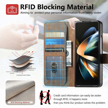 For Samsung Galaxy Z Fold3 CaseNeo MagSafe RFID Anti-theft Retro Leather Phone Case(Brown) - Galaxy Phone Cases by CaseNeo | Online Shopping UK | buy2fix