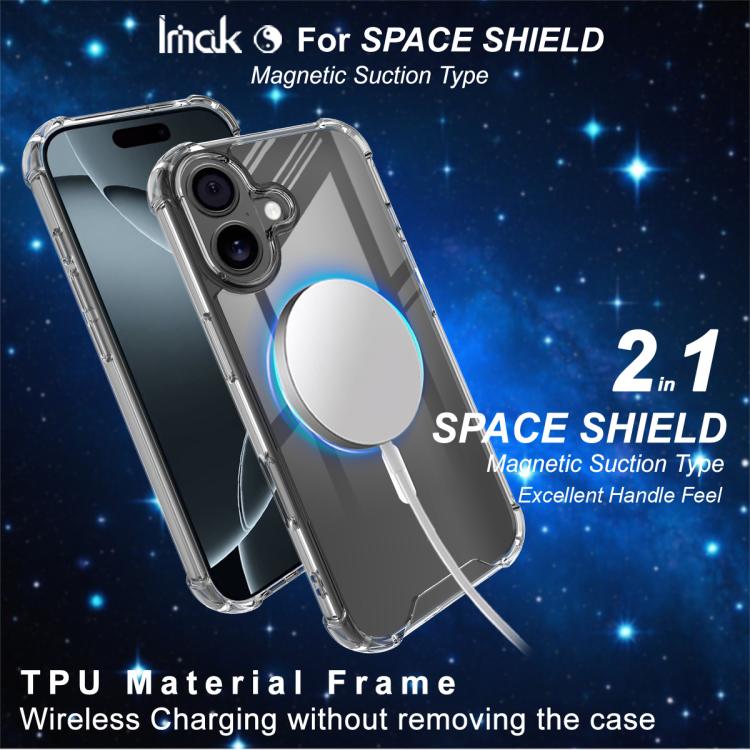 For iPhone 17 IMAK Space Shield PC + TPU Airbag Shockproof MagSafe Phone Case(Transparent) - iPhone 17 Cases by imak | Online Shopping UK | buy2fix
