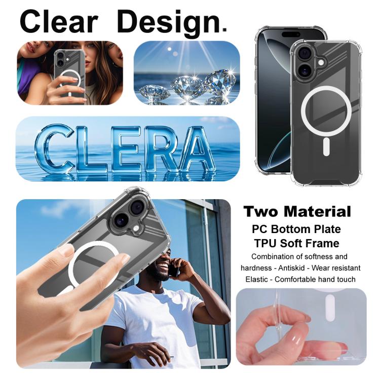 For iPhone 17 IMAK Space Shield PC + TPU Airbag Shockproof MagSafe Phone Case(Transparent) - iPhone 17 Cases by imak | Online Shopping UK | buy2fix