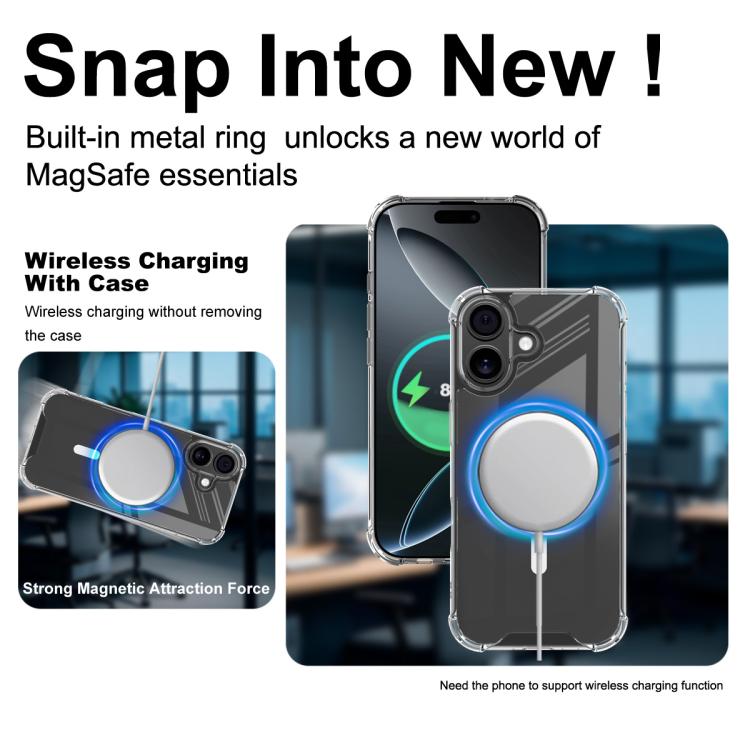 For iPhone 17 IMAK Space Shield PC + TPU Airbag Shockproof MagSafe Phone Case(Transparent) - iPhone 17 Cases by imak | Online Shopping UK | buy2fix