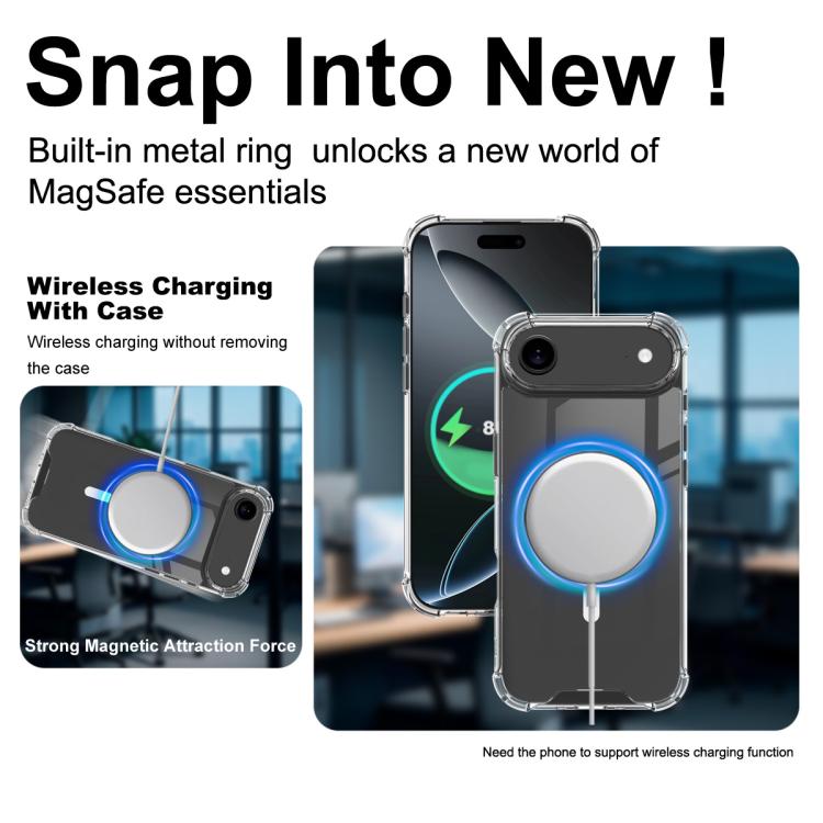 For iPhone Air IMAK Space Shield PC + TPU Airbag Shockproof MagSafe Phone Case(Transparent) - iPhone Air Cases by imak | Online Shopping UK | buy2fix