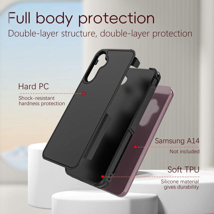 For Samsung Galaxy A14 5G RedPepper Box PC Hybrid TPU Phone Case(Black) - Galaxy Phone Cases by RedPepper | Online Shopping UK | buy2fix