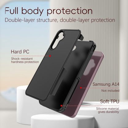 For Samsung Galaxy A14 5G RedPepper Box PC Hybrid TPU Phone Case(Black) - Galaxy Phone Cases by RedPepper | Online Shopping UK | buy2fix