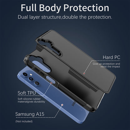 For Samsung Galaxy A15 5G RedPepper Box PC Hybrid TPU Phone Case(Black) - Galaxy Phone Cases by RedPepper | Online Shopping UK | buy2fix