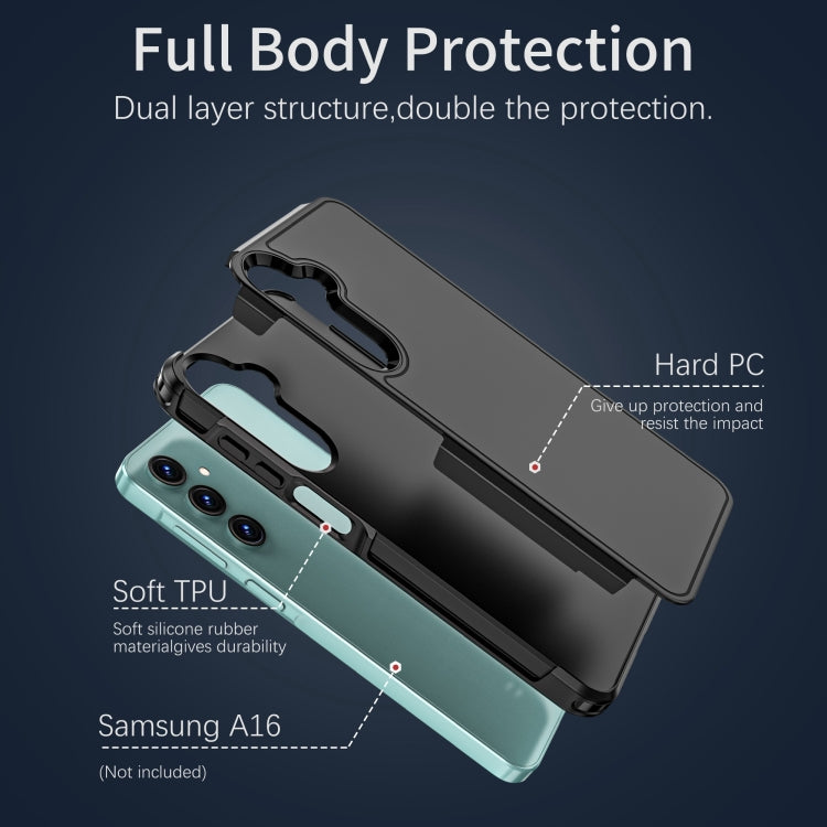 For Samsung Galaxy A16 5G / 4G RedPepper Box PC Hybrid TPU Phone Case(Black) - Galaxy Phone Cases by RedPepper | Online Shopping UK | buy2fix