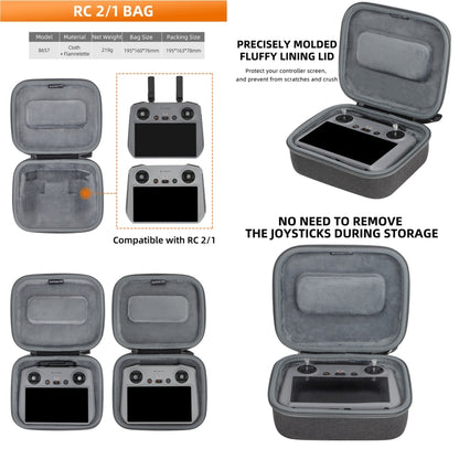 Sunnylife Carrying Case Bag, Model:B657 For DJI RC 2 / 1 Control Bag - Backpacks & Bags by Sunnylife | Online Shopping UK | buy2fix
