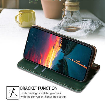 For iPhone 16 Pro Gloss Oil Solid Color Magnetic Leather Phone Case(Green) by buy2fix
