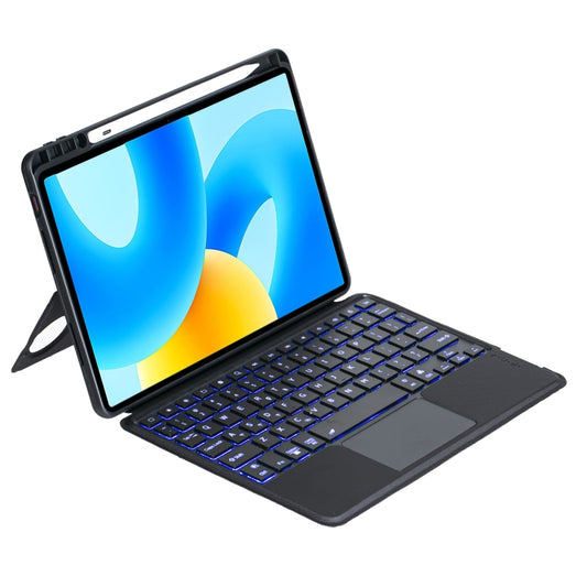 For Huawei MatePad 11.5 / MatePad Air 11.5 Detachable Backlit Bluetooth Keyboard Leather Case with Touchpad(Black) - Huawei Keyboard by buy2fix | Online Shopping UK | buy2fix