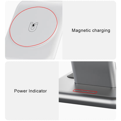 Y10 15W 3 in 1 Magnetic Wireless Charger Stand(Black) - Wireless Charger by buy2fix | Online Shopping UK | buy2fix