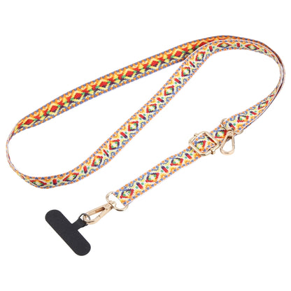 Retro Ethnic Style Crossbody Long Lanyard Mobile Phone Anti-lost Neck Lanyard(Rainbow) - Lanyards & Wrist Straps by buy2fix | Online Shopping UK | buy2fix