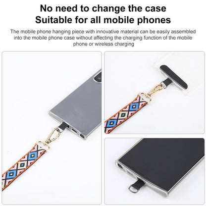 Retro Ethnic Style Crossbody Long Lanyard Mobile Phone Anti-lost Neck Lanyard(Blue White) - Lanyards & Wrist Straps by buy2fix | Online Shopping UK | buy2fix