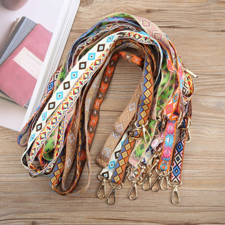 Retro Ethnic Style Crossbody Long Lanyard Mobile Phone Anti-lost Neck Lanyard(Blue) - Lanyards & Wrist Straps by buy2fix | Online Shopping UK | buy2fix