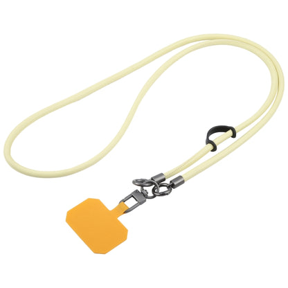 Leather Crossbody Phone Lanyard Anti-lost Long Lanyard(Yellow) - Lanyards & Wrist Straps by buy2fix | Online Shopping UK | buy2fix