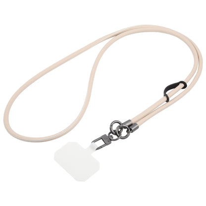 Leather Crossbody Phone Lanyard Anti-lost Long Lanyard(Creamy White) - Lanyards & Wrist Straps by buy2fix | Online Shopping UK | buy2fix
