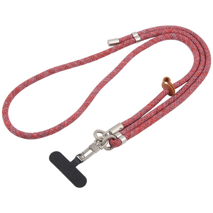 8mm Silver Buckle Adjustable Anti-lost Crossbody Mobile Phone Neck Lanyard(Red) - Lanyards & Wrist Straps by buy2fix | Online Shopping UK | buy2fix