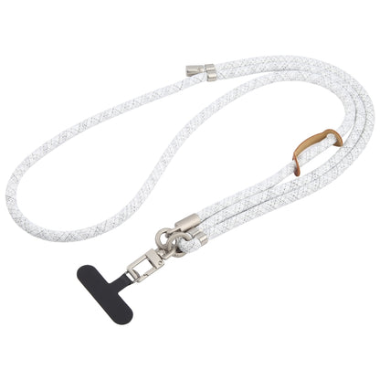 8mm Silver Buckle Adjustable Anti-lost Crossbody Mobile Phone Neck Lanyard(Mixed White) - Lanyards & Wrist Straps by buy2fix | Online Shopping UK | buy2fix