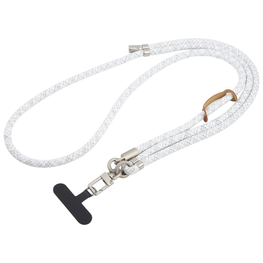 8mm Silver Buckle Adjustable Anti-lost Crossbody Mobile Phone Neck Lanyard(Mixed White) - Lanyards & Wrist Straps by buy2fix | Online Shopping UK | buy2fix