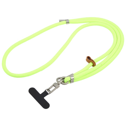 8mm Silver Buckle Adjustable Anti-lost Crossbody Mobile Phone Neck Lanyard(Fluorescent Green) - Lanyards & Wrist Straps by buy2fix | Online Shopping UK | buy2fix