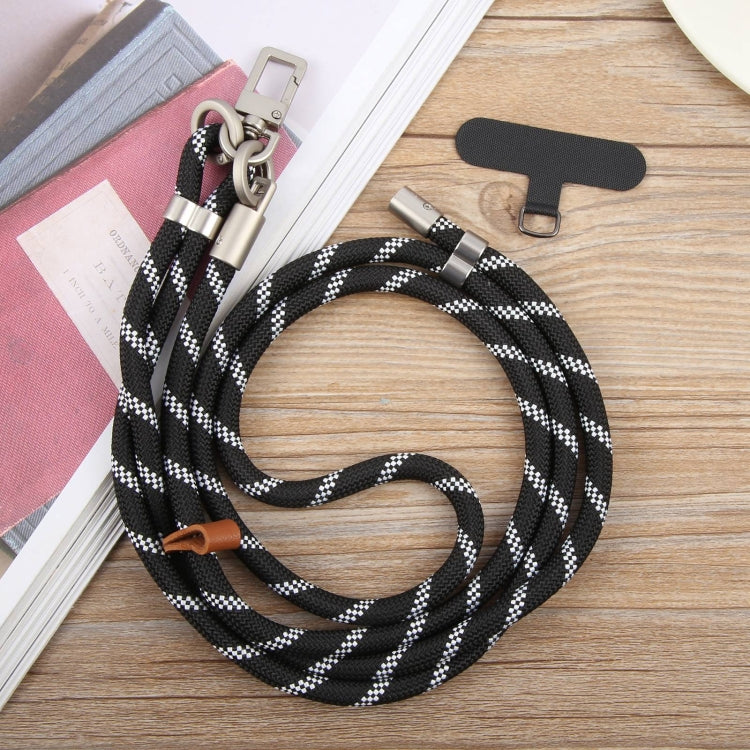 8mm Silver Buckle Adjustable Anti-lost Crossbody Mobile Phone Neck Lanyard(Light Rose Red) - Lanyards & Wrist Straps by buy2fix | Online Shopping UK | buy2fix