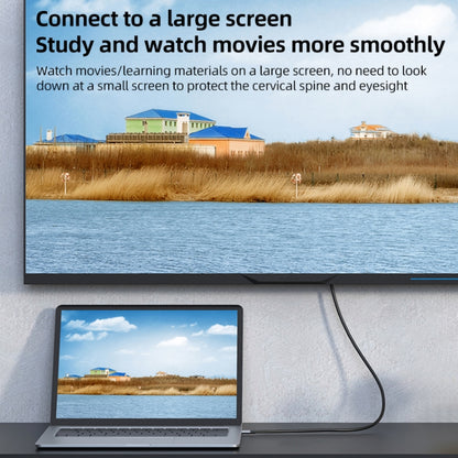 L17 USB-C / Type-C to HDMI Conversion Cable HD Same Screen Adapter Cable, Length:2m(Grey) by buy2fix