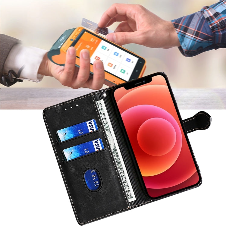 For iPhone 16 Pro Skin Feel Magnetic Buckle Leather Phone Case(Black) by buy2fix